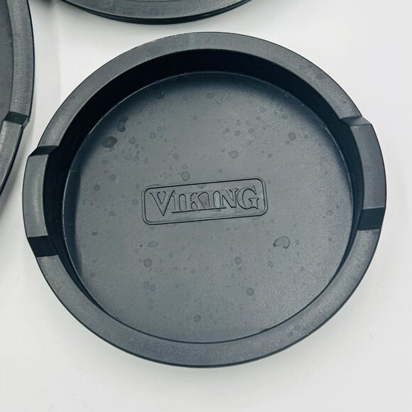 Viking Range Silicone Plastic Burner Covers Black Set of 5 - Picture 7 of 8